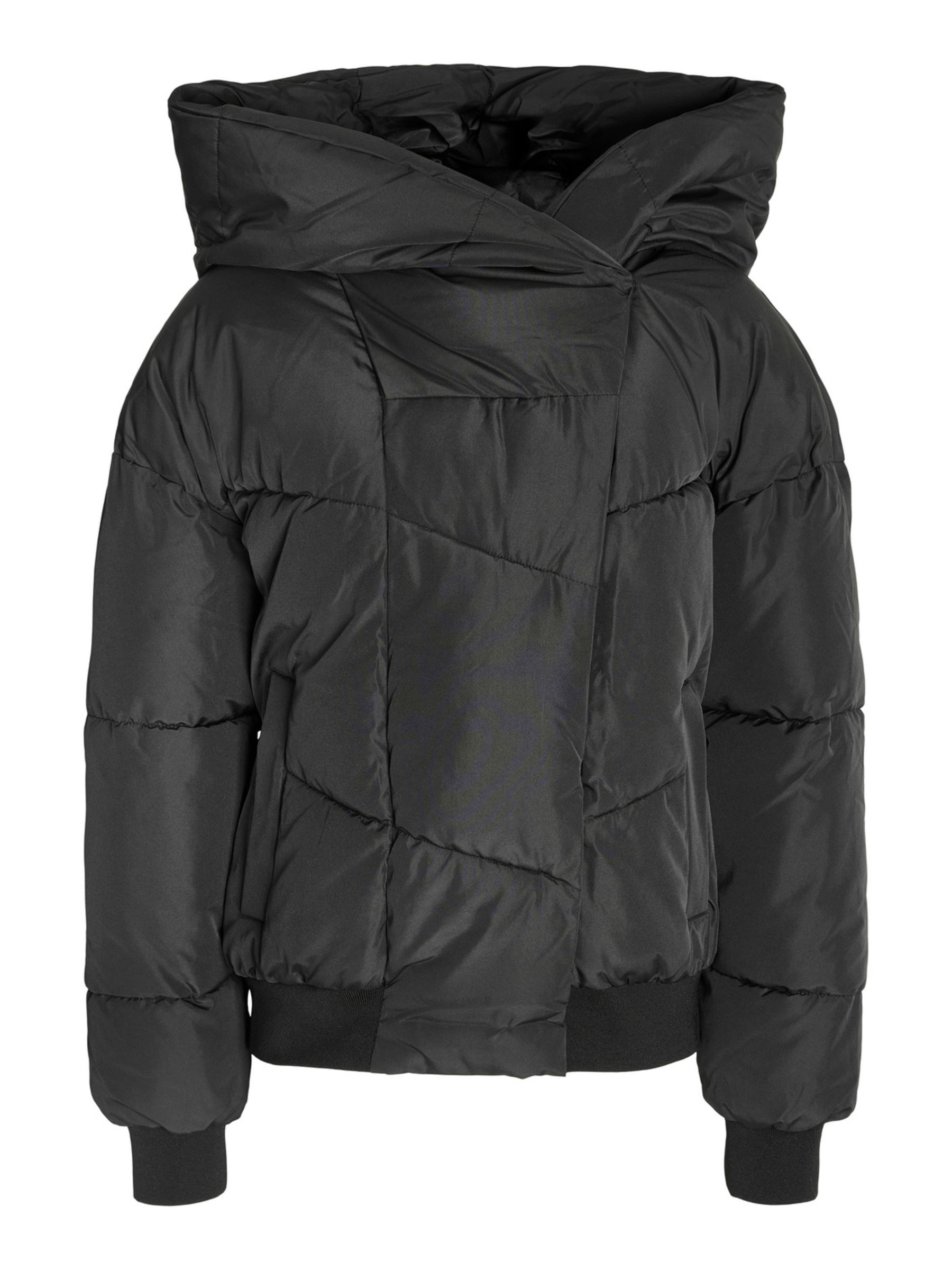 NMTALLY SHORT PUFFER JACKET Black NOISY MAY