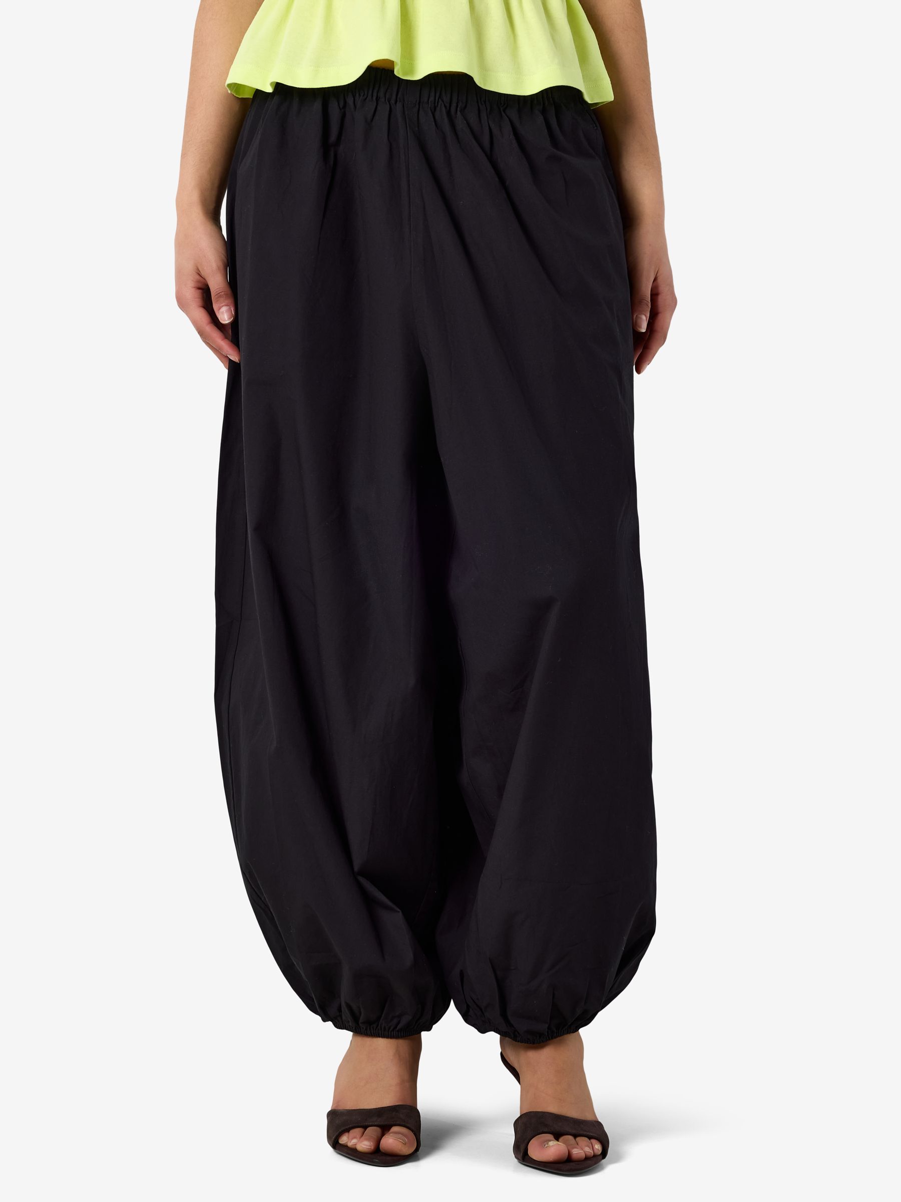 MEER.★BALLOONSTRAPPANTS、ブラック、フリー 3M Balloon Fleece Sweats | Shakawear