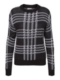 Noisy May KARIERTER STRICKPULLOVER, Black, highres - 27014423_Black_818134_001.jpg