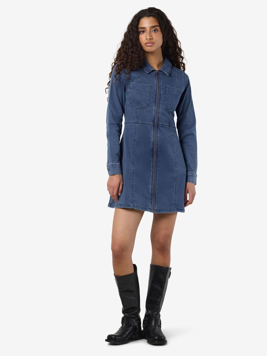 Noisy May VESTITO MINI, Medium Blue Denim, highres - 27034397_MediumBlueDenim_007.jpg