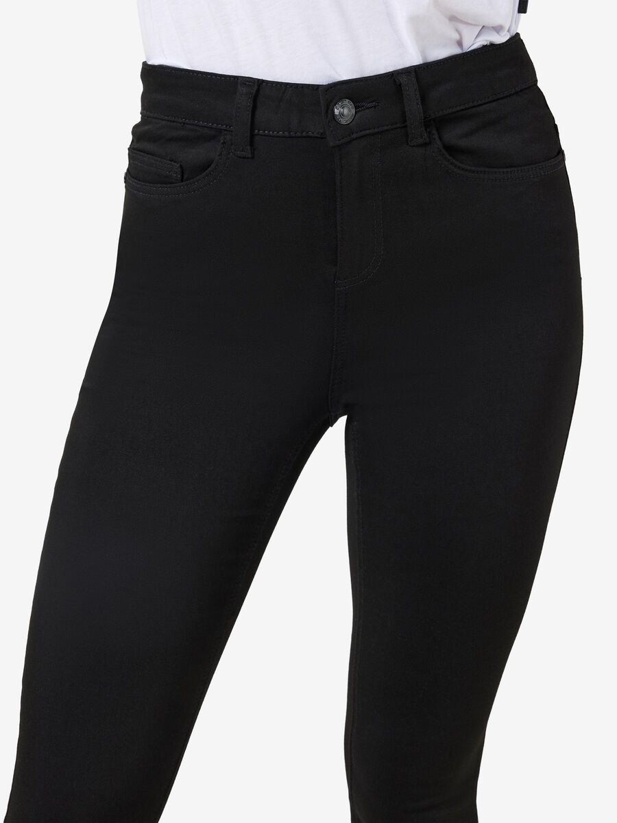 Carousel image - NMCALLIE SKINNY FIT JEANS, Black | 5