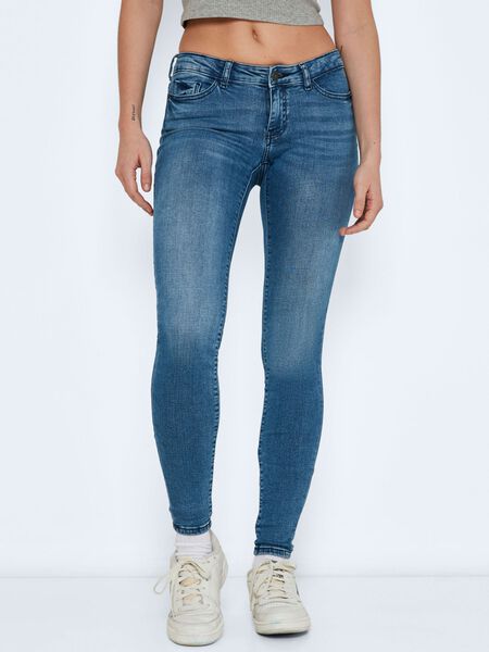 Noisy May NMEVE LOW WAIST SKINNY FIT JEANS, Light Blue Denim, highres - 27020243_LightBlueDenim_003.jpg