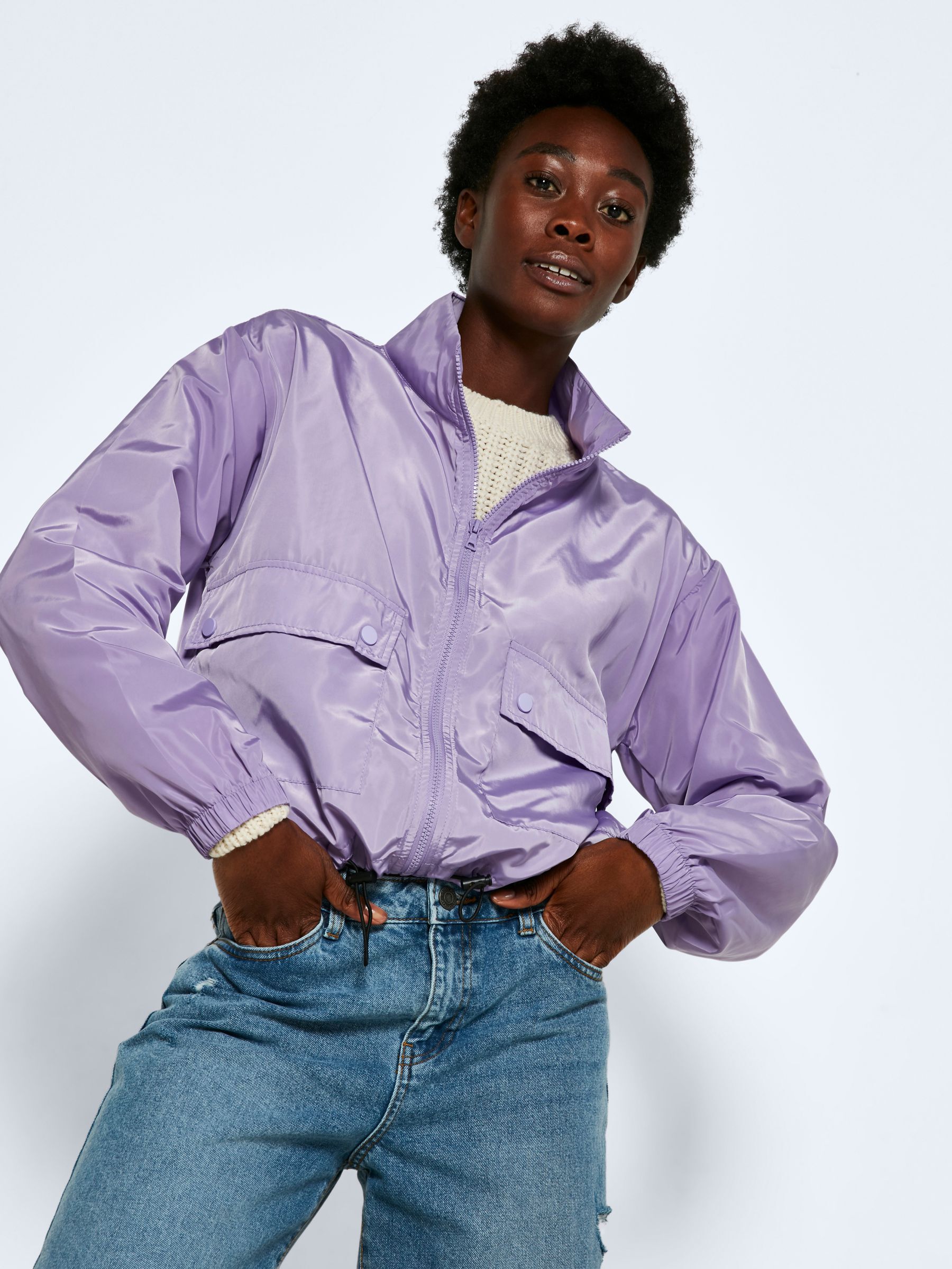 Purple short jacket shop