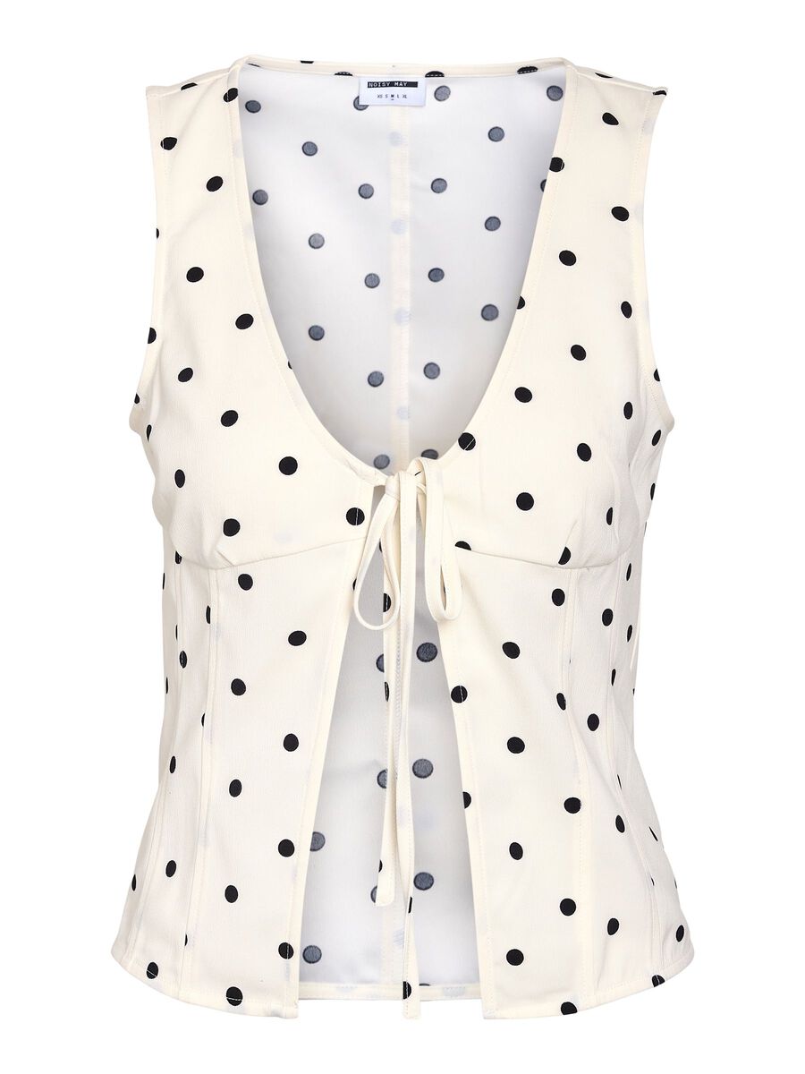 Carousel image - NMSOPHIE GEBUNDENES TOP, Cloud Dancer | 2