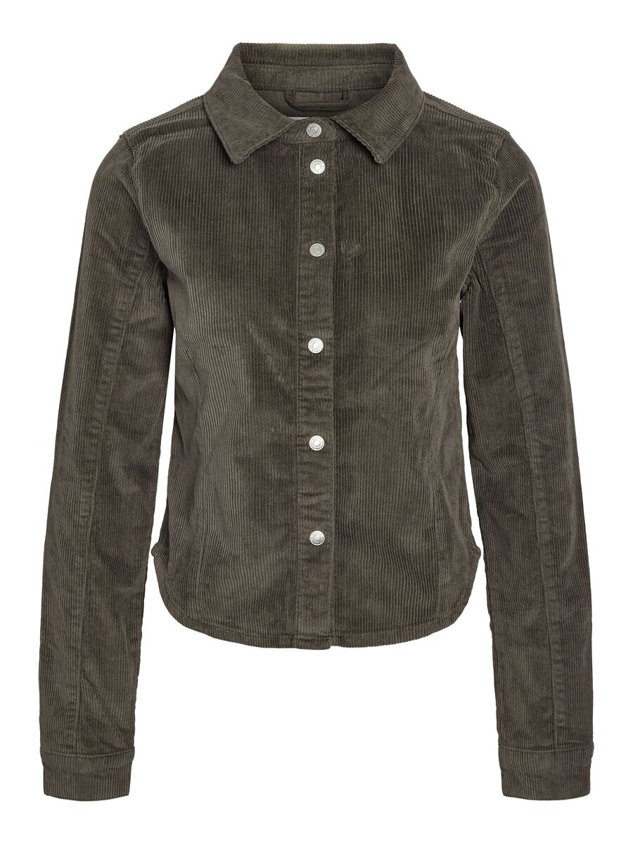 Product tile image NMCORD BERRY  CORDUROY SHIRT, Chocolate Brown 27037973_ChocolateBrown