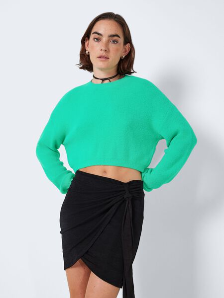 Noisy May CROPPED KNITTED PULLOVER, Emerald, highres - 27023130_Emerald_007.jpg