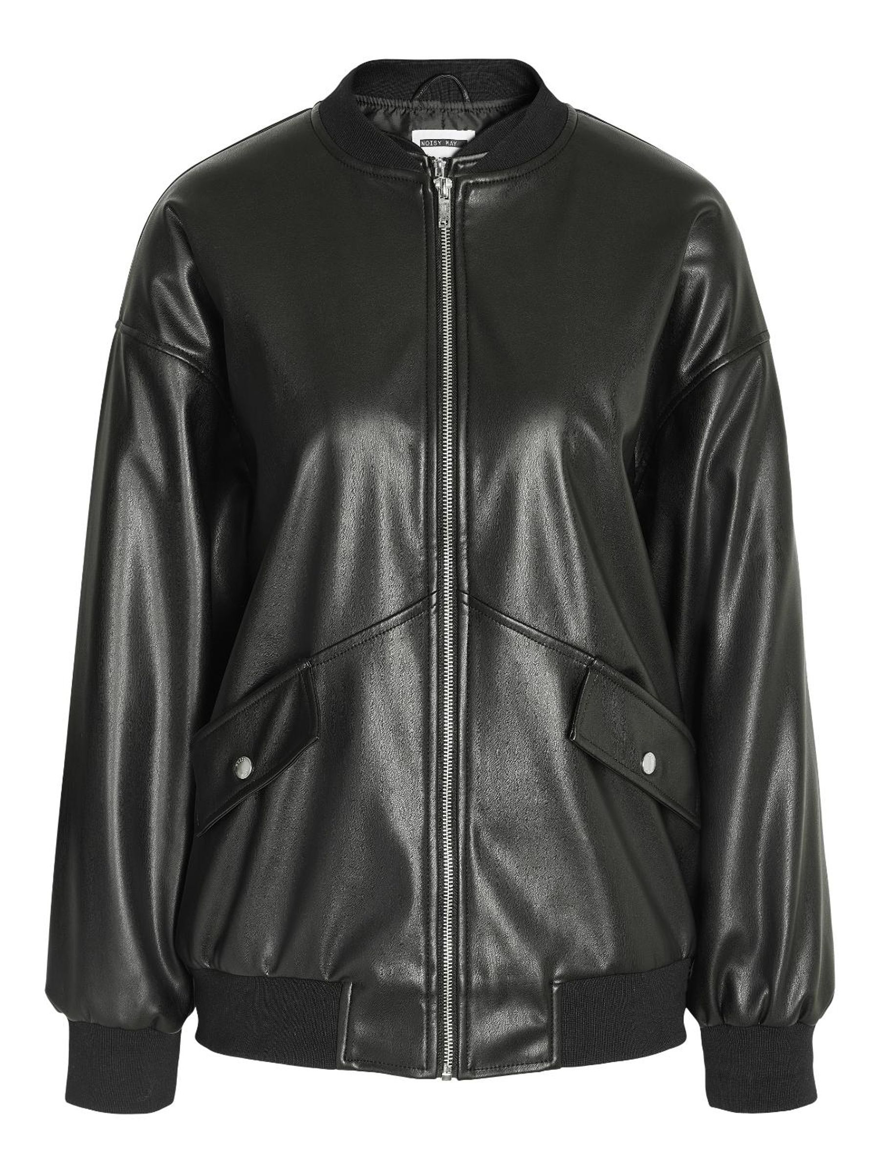 Faux leather bomber online jackets