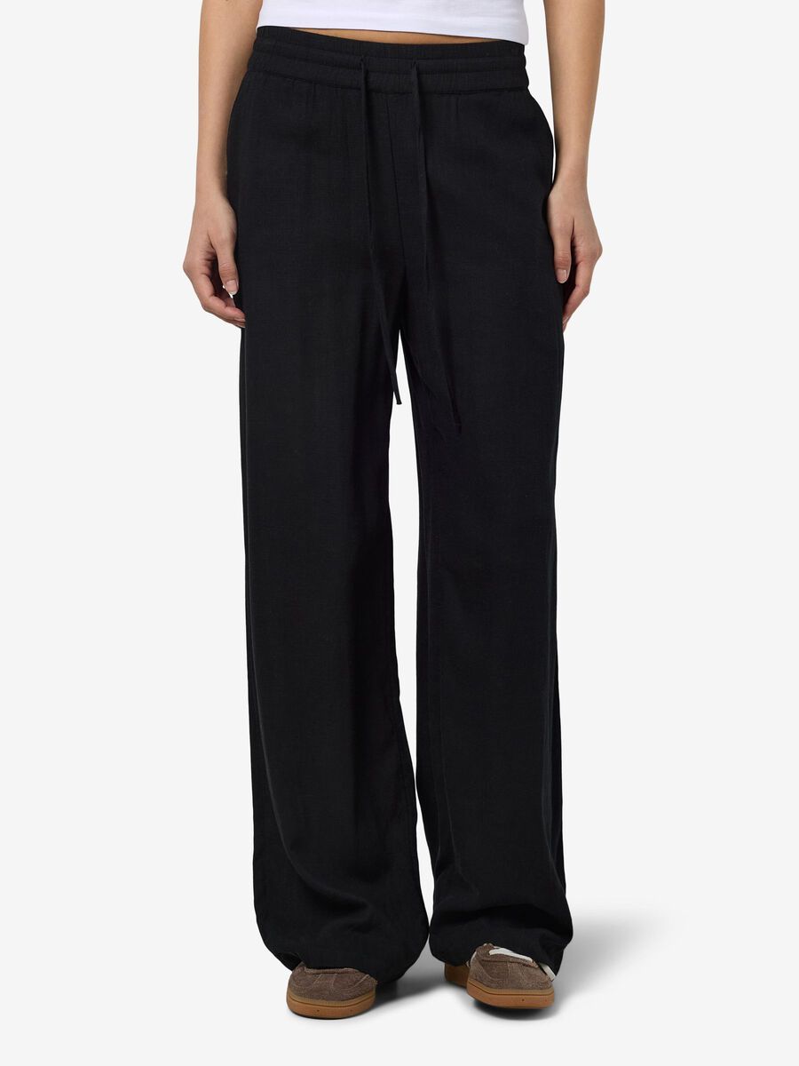 Noisy May LOOSE FIT TROUSERS, Black, highres - 27026323_Black_003.jpg