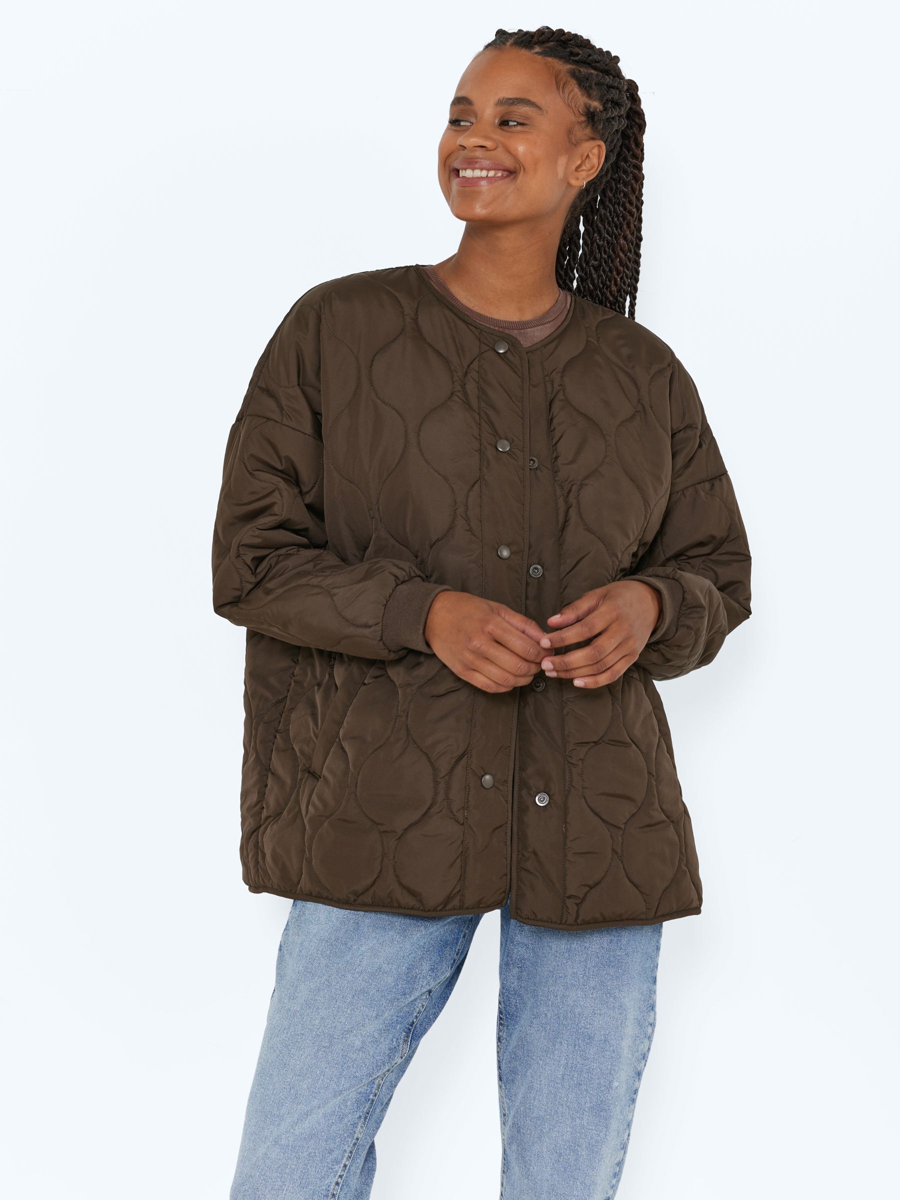 MATELASSEE VESTE COURTE Marron NOISY MAY