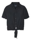 Noisy May KORTERMET TENCEL™ LYOCELL SKJORTE, Black, highres - 27020814_Black_001.jpg