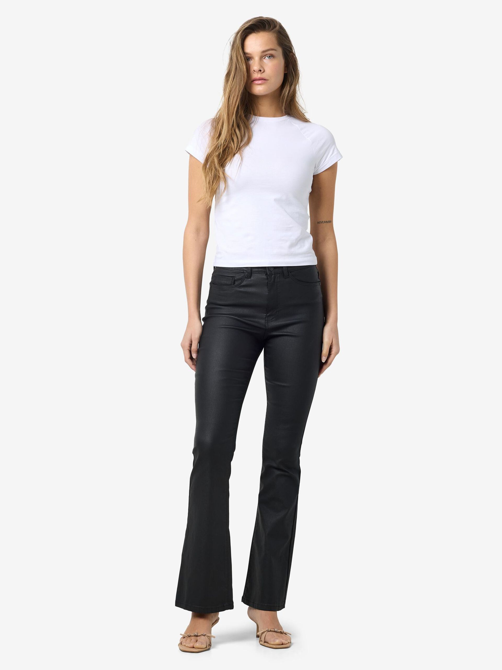 Carousel image - NMSALLIE COATED TROUSERS, Black | 4