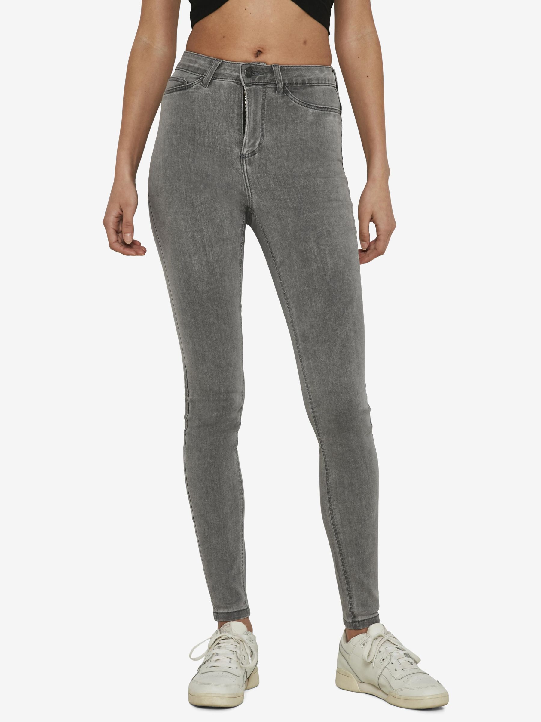 Topshop joni jeans grey top