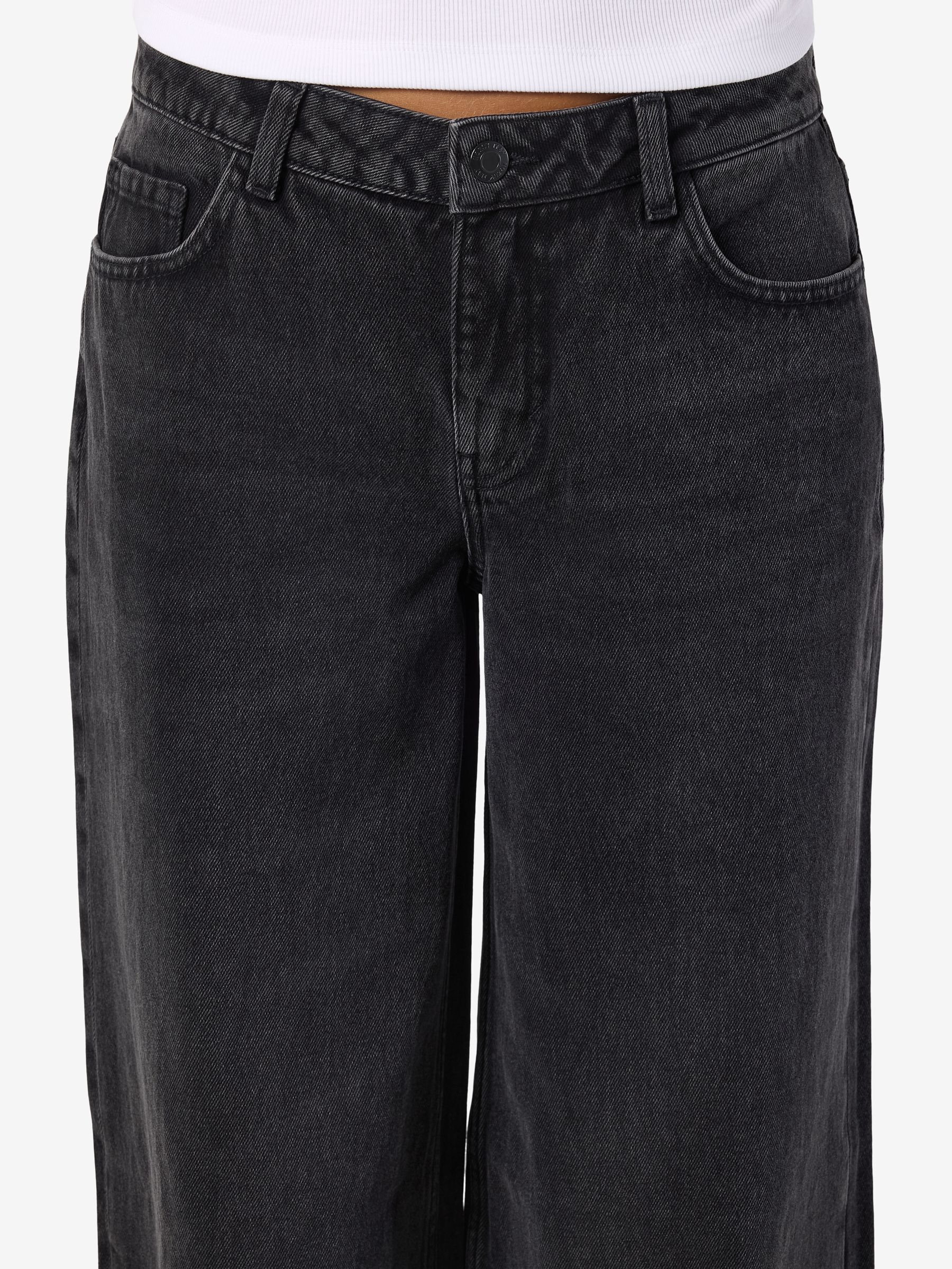 NMKETTIE WIDE FIT JEANS | Zwart | NOISY MAY®