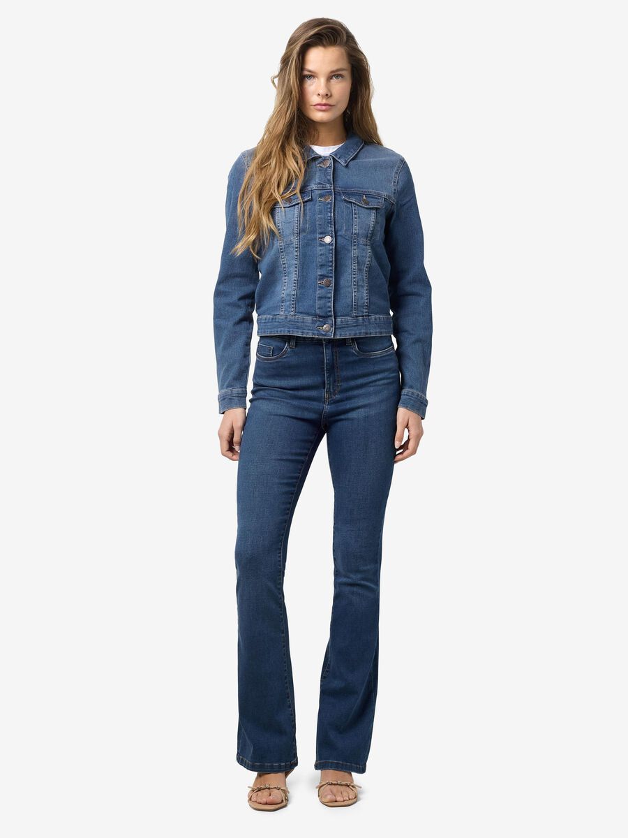 Noisy May SHORT DENIM JACKET, Medium Blue Denim, highres - 27001163_MediumBlueDenim_004.jpg