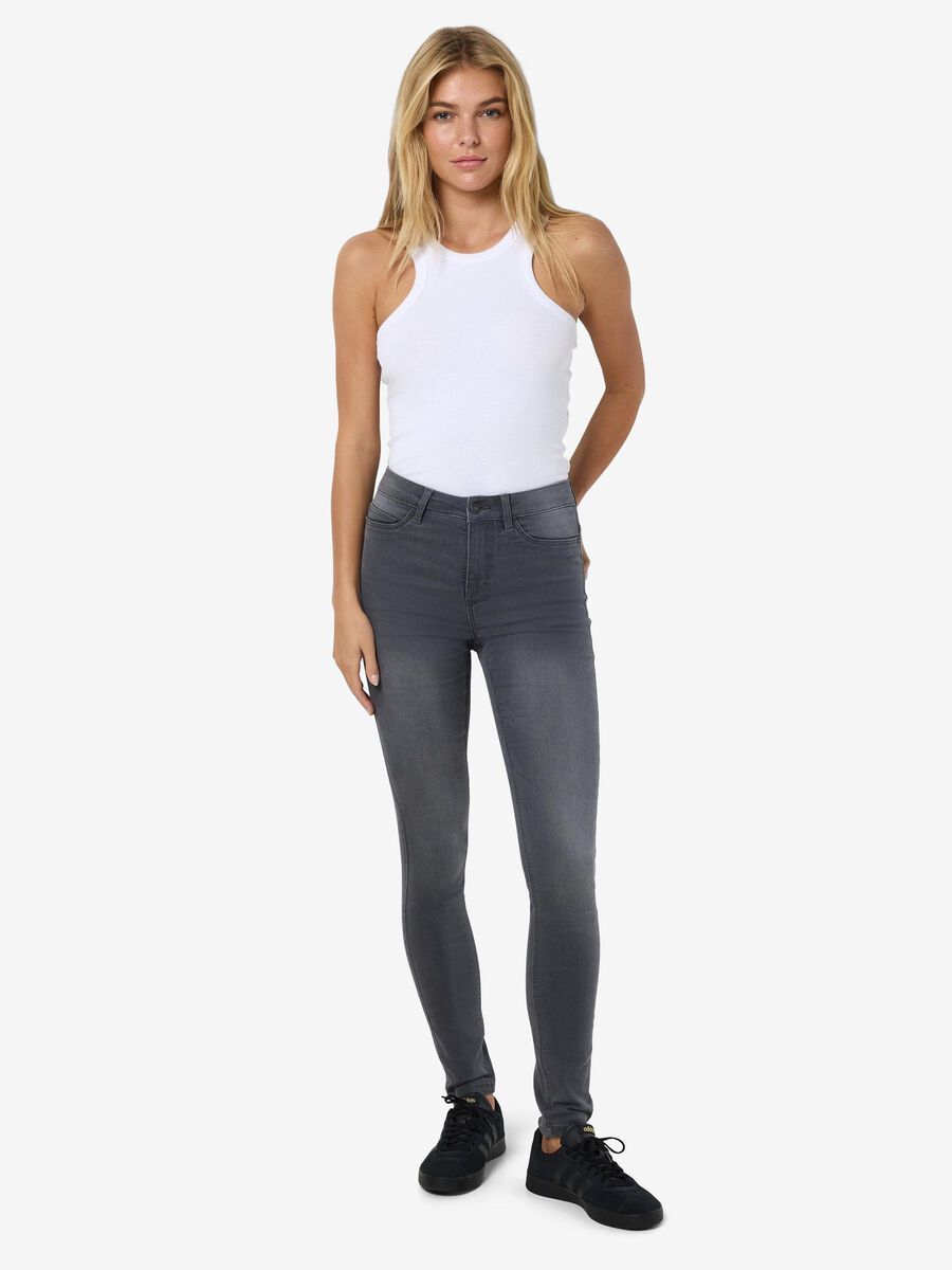 Noisy May NMCALLIE SKINNY FIT JEANS, Medium Grey Denim, highres - 27034276_MediumGreyDenim_007.jpg