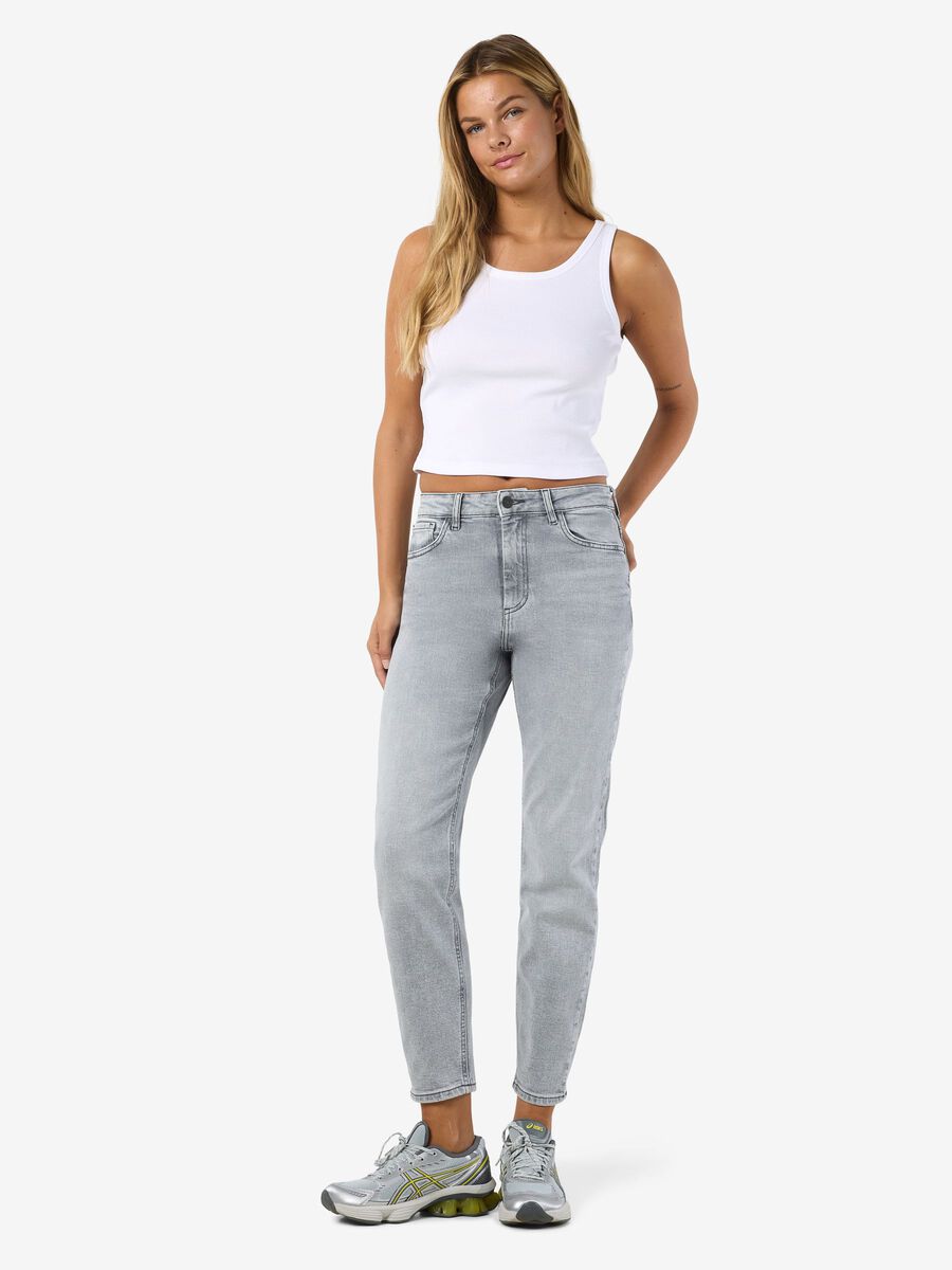 Product carousel image - NMMONI SLIM FIT JEANS, Light Grey Denim | 1