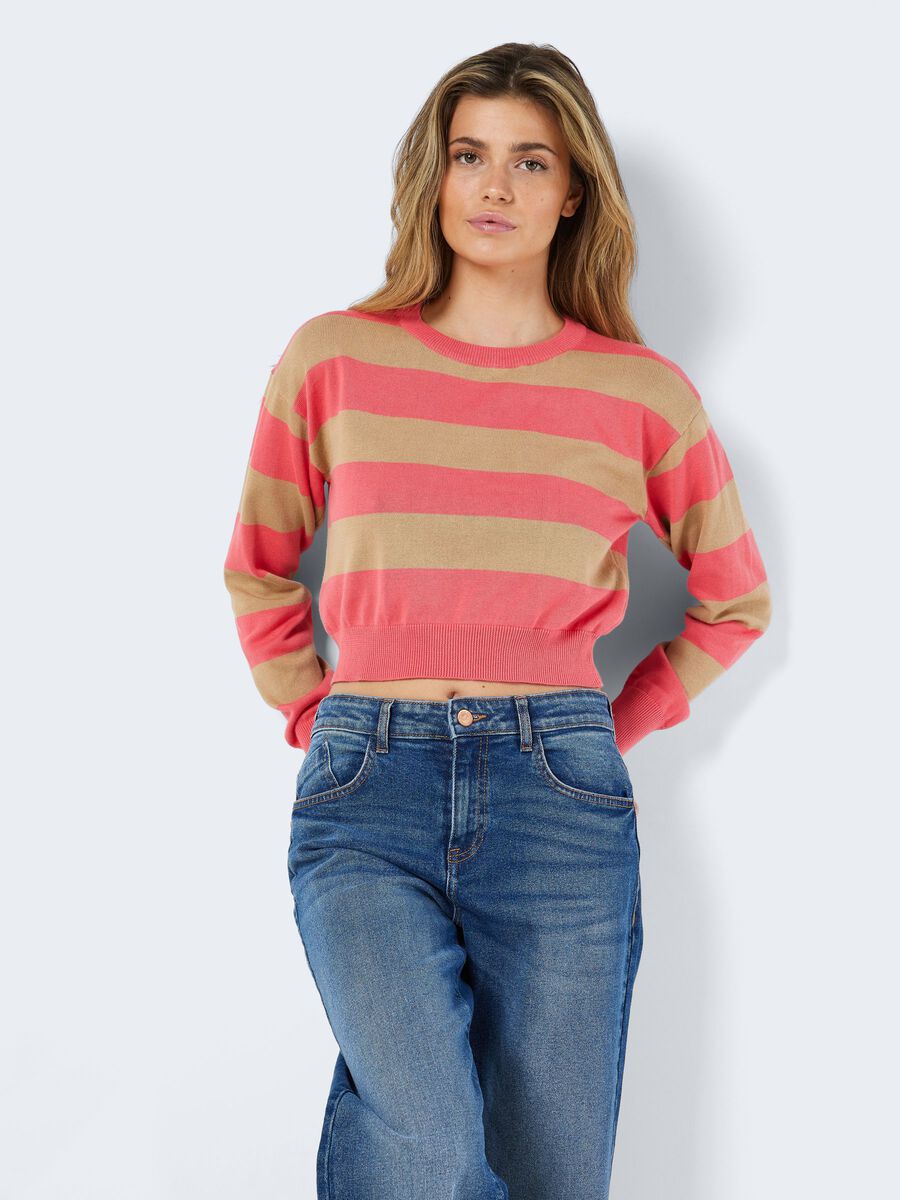 Noisy May CROPPED KNITTED PULLOVER, Sun Kissed Coral, highres - 27023960_SunKissedCoral_1005849_003.jpg