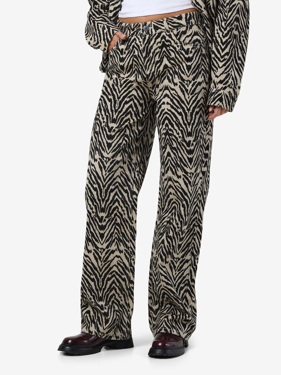 Noisy May NMMARLEY STRAIGHT FIT-JEANS, Ecru, highres - 27035260_Ecru_003.jpg