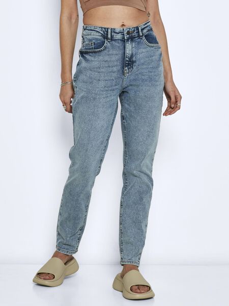 Noisy May NMKATY HIGH WAISTED MOM JEANS, Light Blue Denim, highres - 27019283_LightBlueDenim_003.jpg
