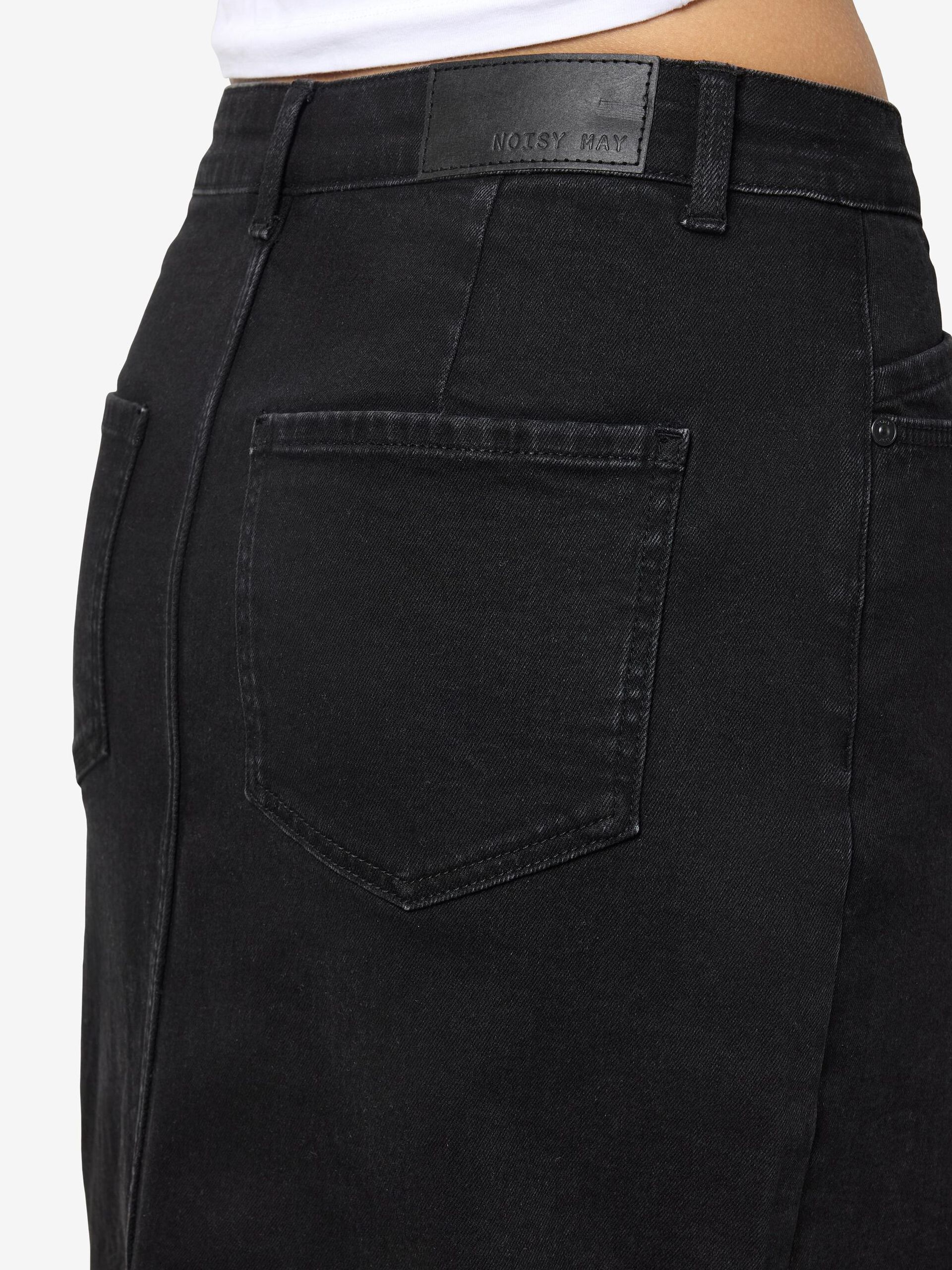 Carousel image - MI-LONGUE JUPE EN JEAN, Black Denim | 8