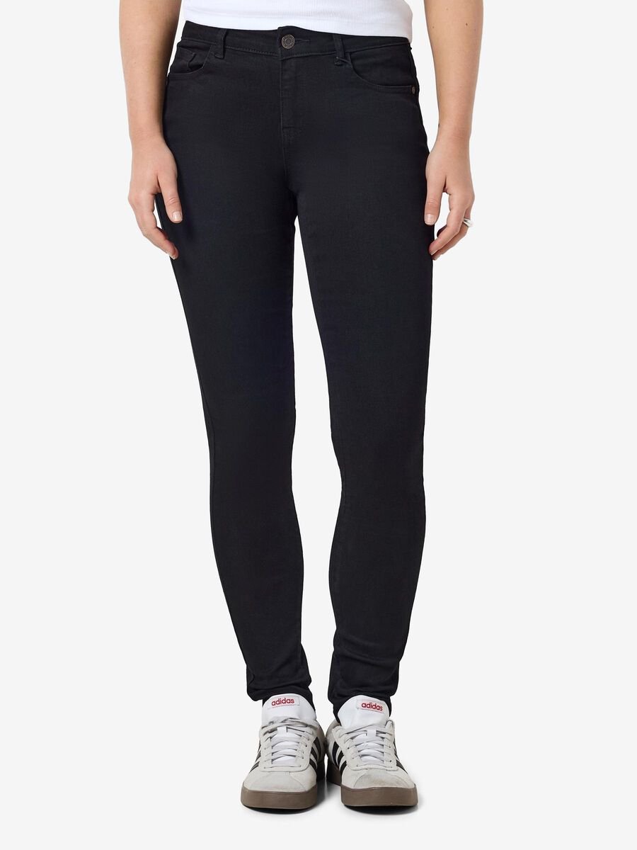 Noisy May NMJEN SKINNY FIT JEANS, Black, highres - 27030582_Black_003.jpg
