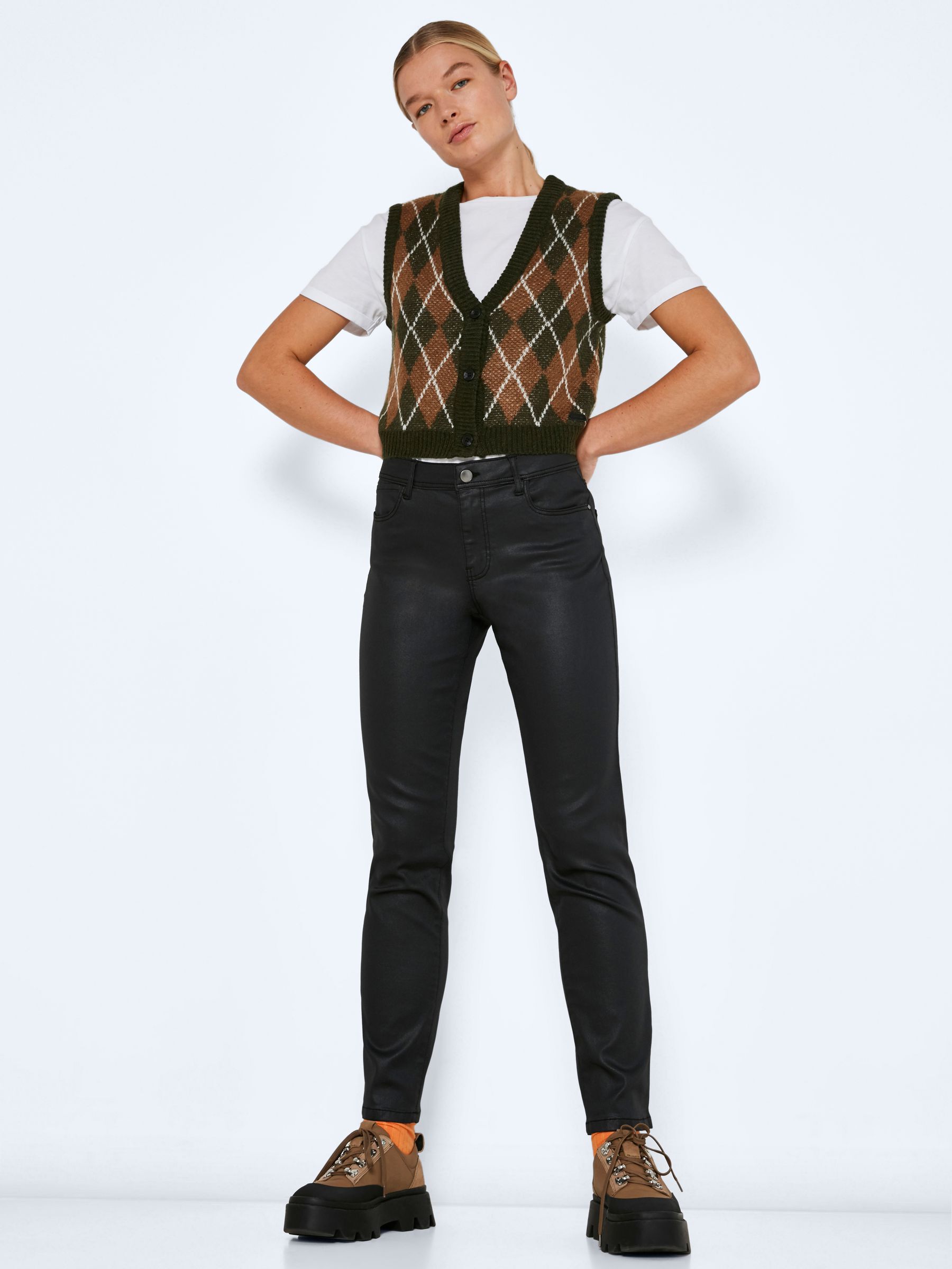 Noisy may outlet coated jeans