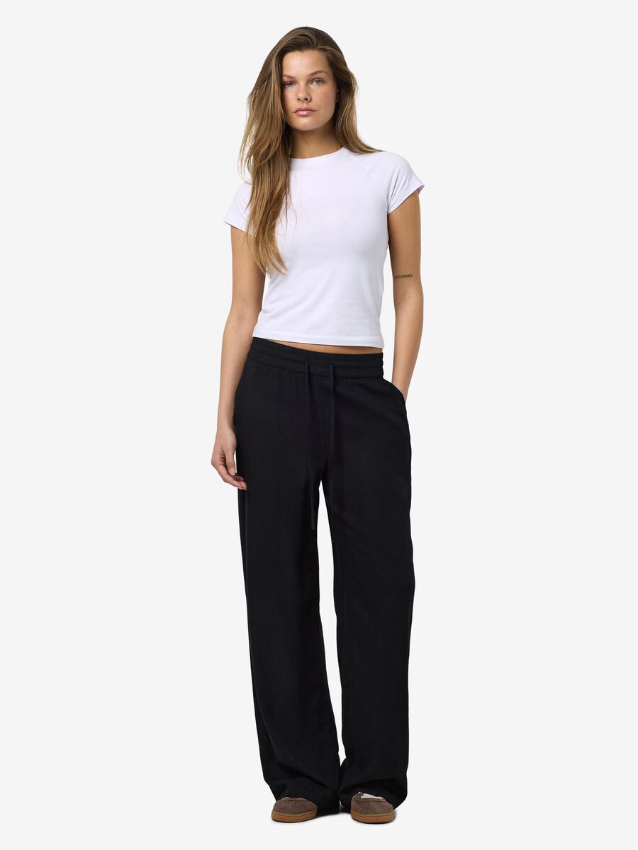 Noisy May LOOSE FIT TROUSERS, Black, highres - 27026323_Black_004.jpg