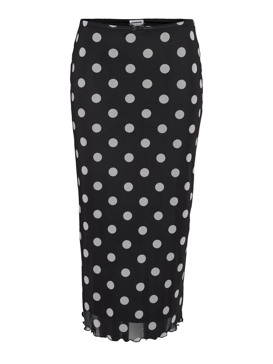 Product carousel image - MESH MAXI SKIRT, Black | 1