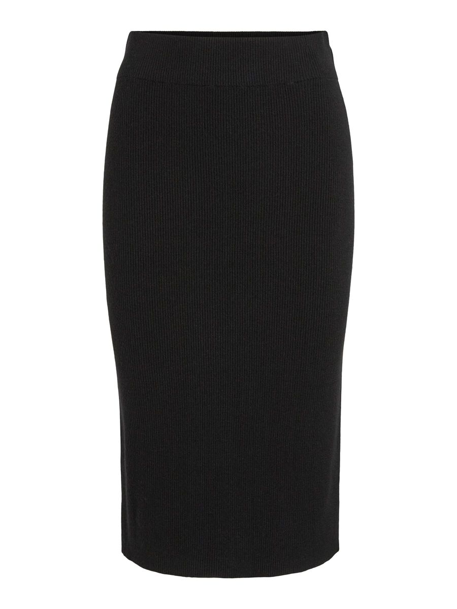 Carousel image - KNITTED MIDI SKIRT, Black | 2
