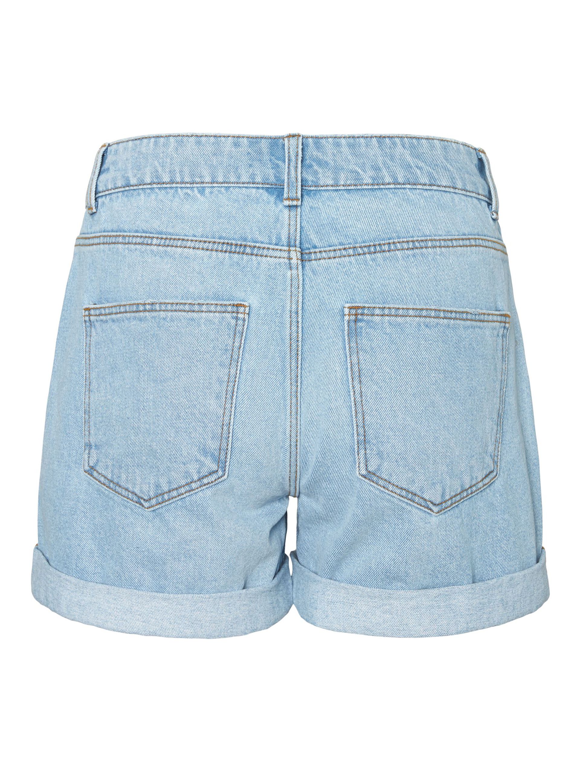 Carousel image - NORMAL WAIST DENIM SHORTS, Light Blue Denim | 7