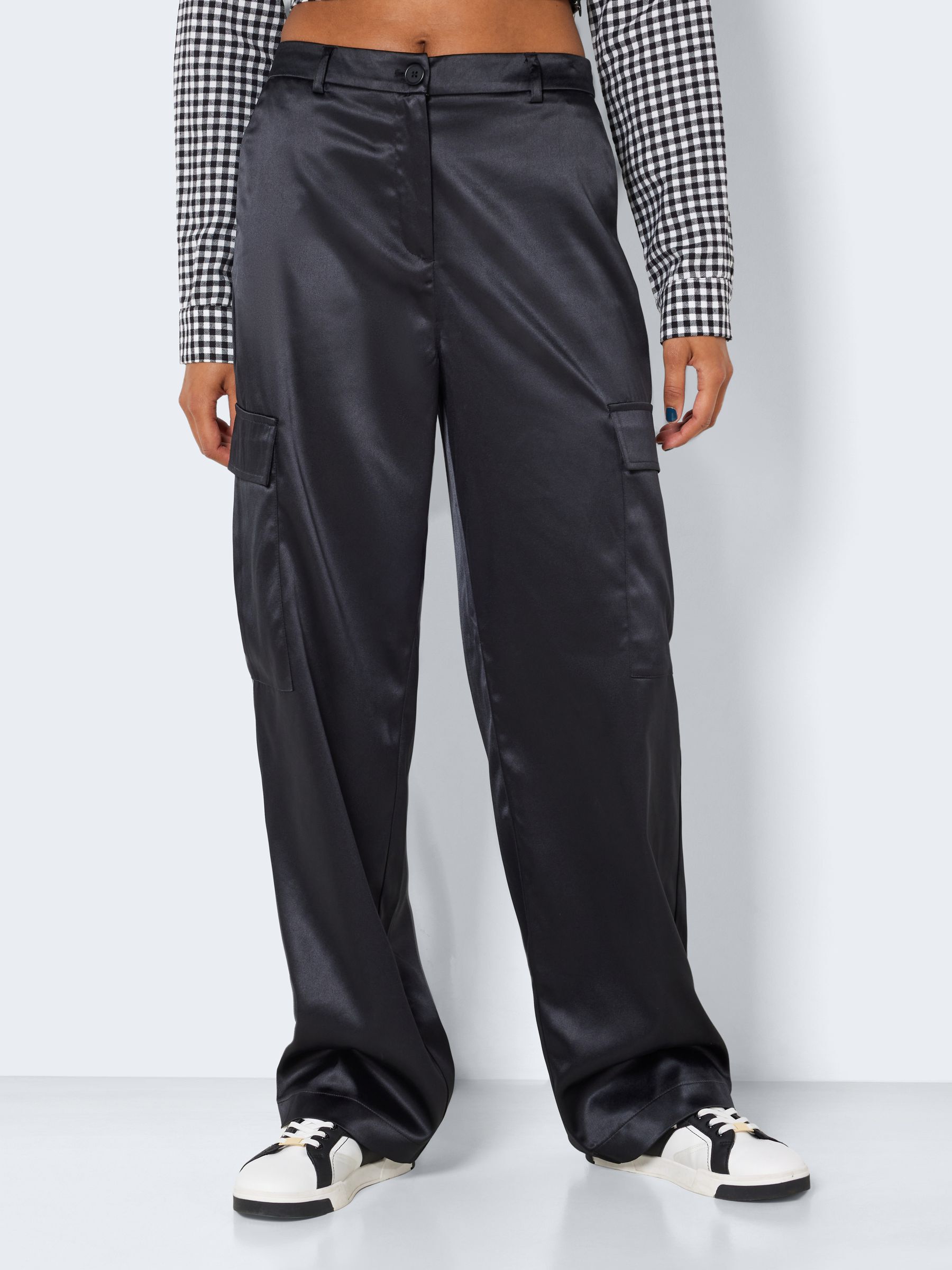 Satin combat trousers shop