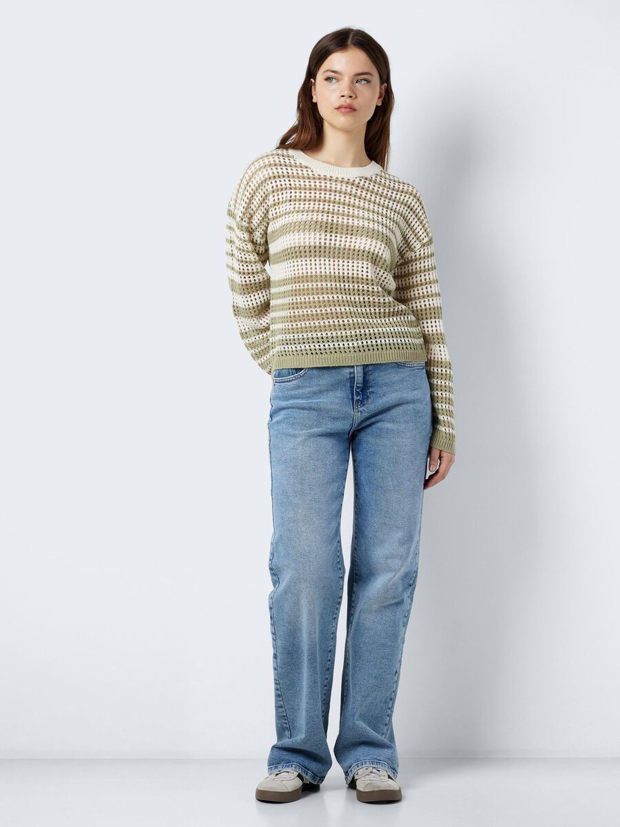 Noisy May STRIPED KNITTED PULLOVER, Tea, highres - 27028668_Tea_1103178_004.jpg