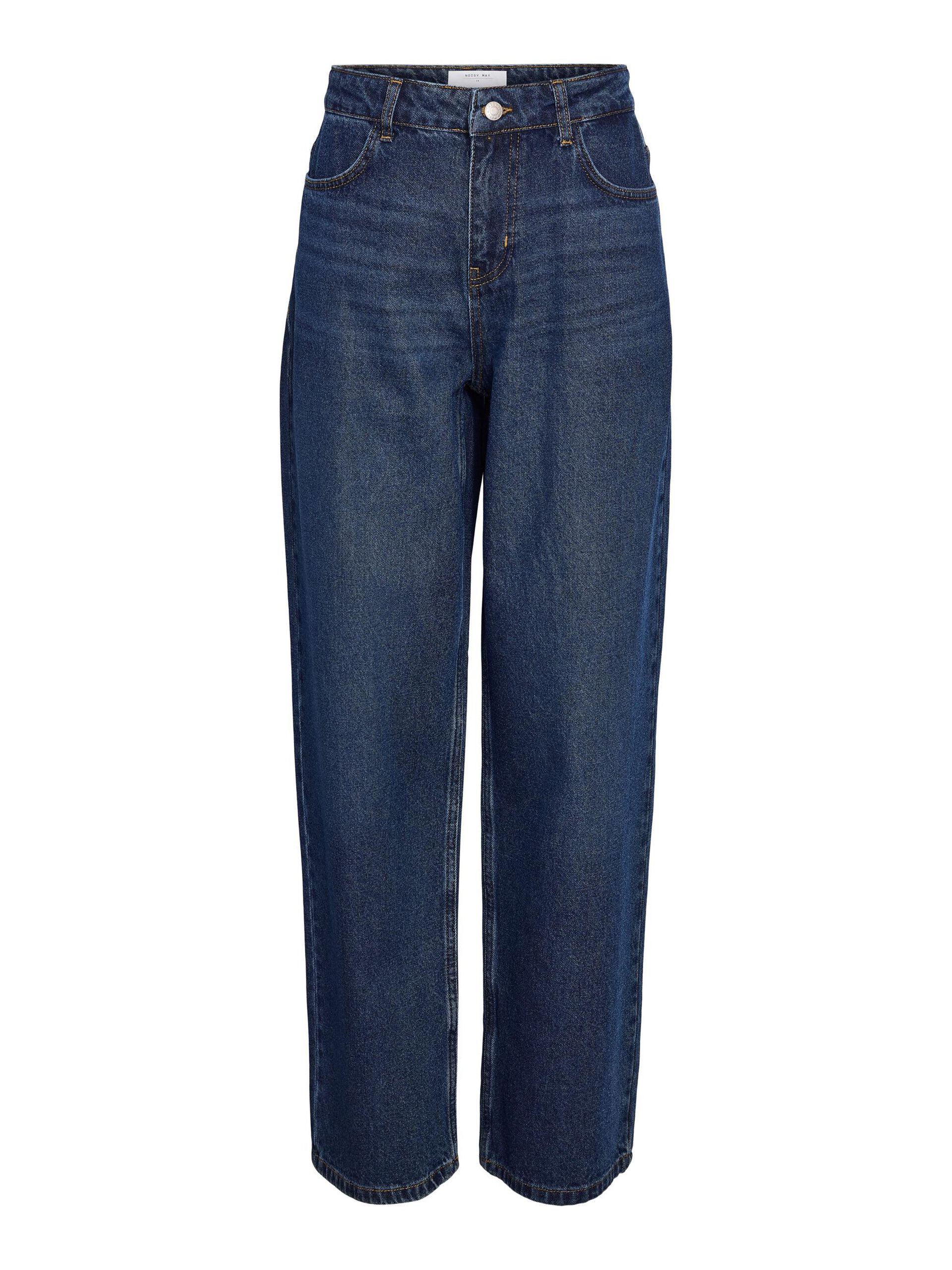 Carousel image - NMALEXA  LOOSE-FIT JEANS, Dark Blue Denim | 3