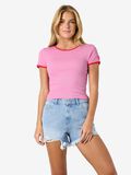 Product image thumbnail - NMJUDY  T-SHIRT, Begonia Pink | 2
