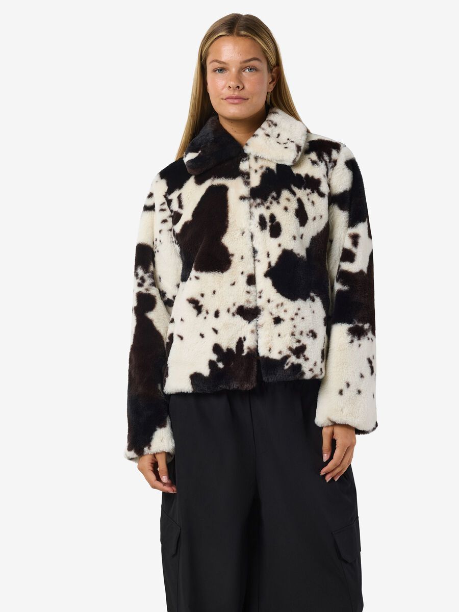 Product carousel image - COW PRINT COAT, Birch | 1