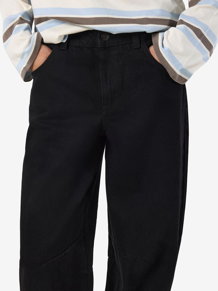 Carousel image - NMHAZAL BARREL FIT JEANS, Black | 5