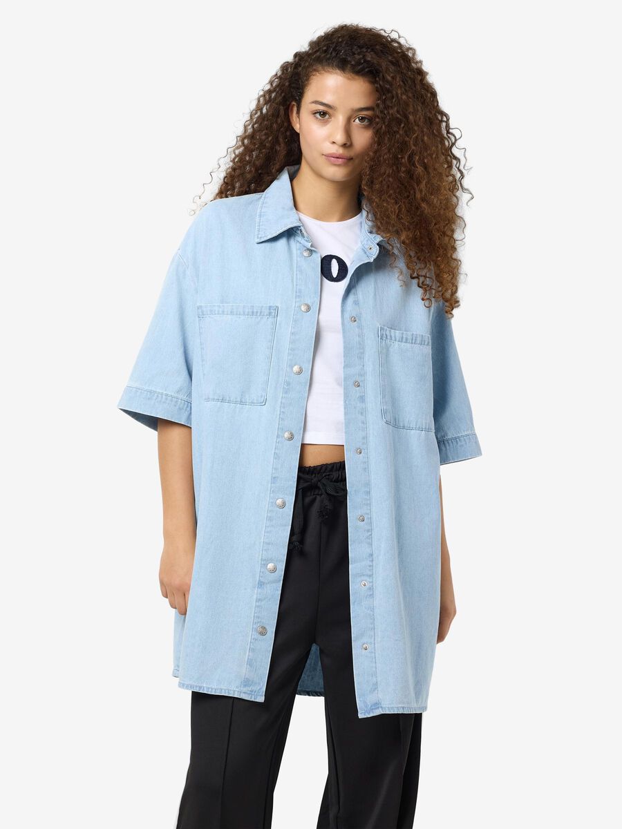 Noisy May OVERSIZE JEANSSKJORTA, Light Blue Denim, highres - 27034954_LightBlueDenim_003.jpg
