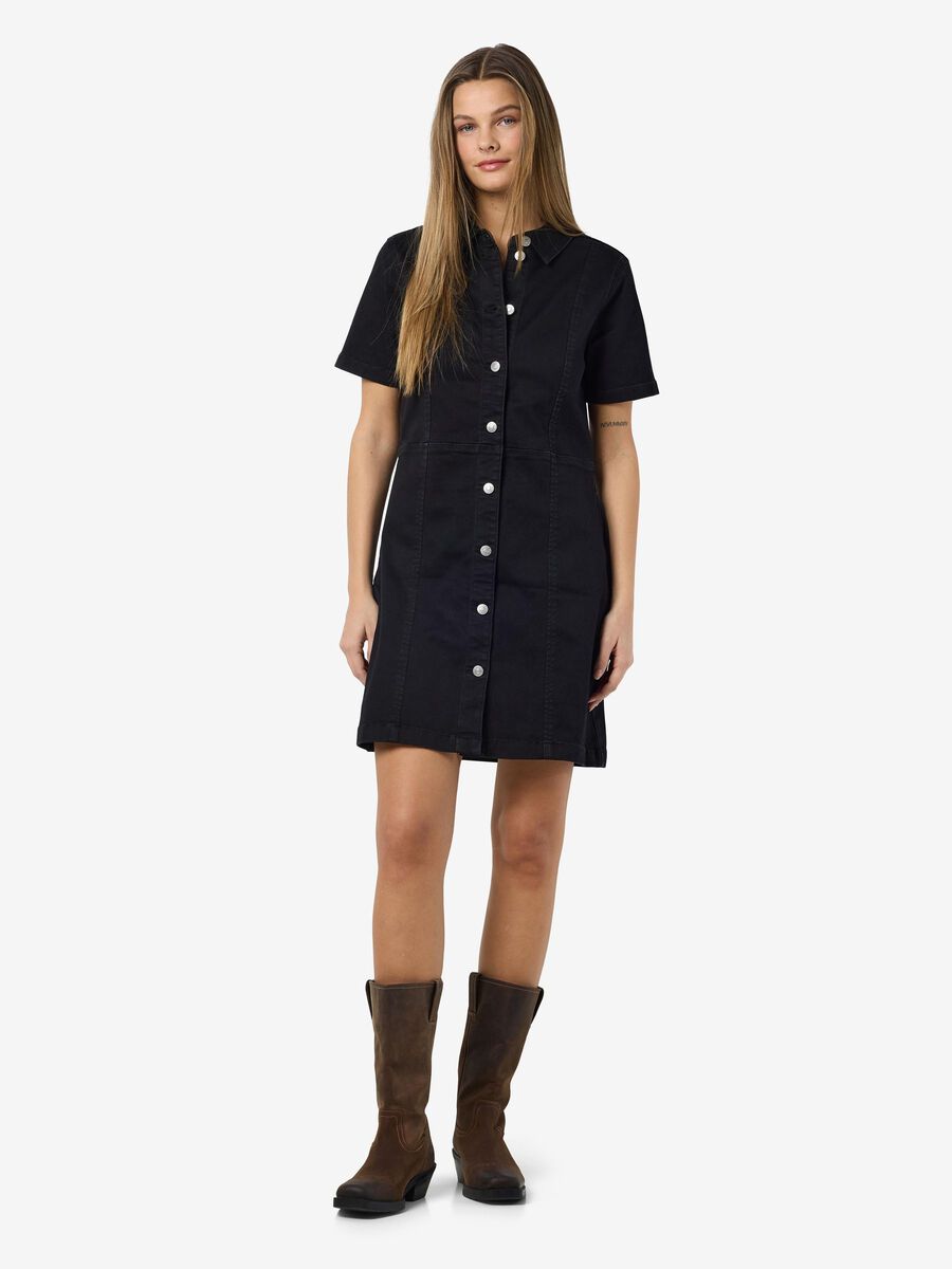 Noisy May DENIM MINI-ROBE, Black, highres - 27032980_Black_004.jpg