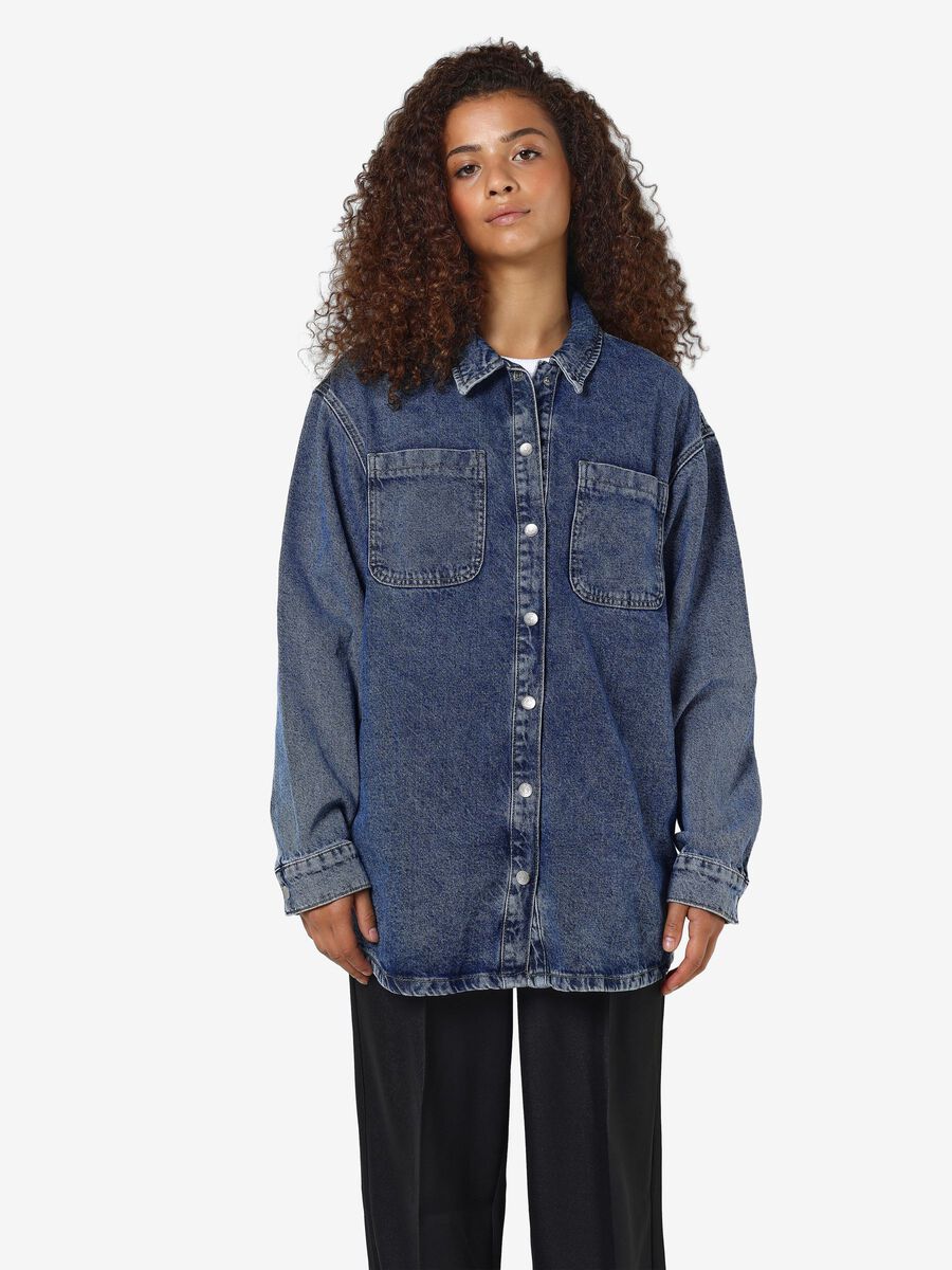 Noisy May LANG SPIJKERBLOUSE, Medium Blue Denim, highres - 27029309_MediumBlueDenim_003.jpg