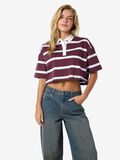 Noisy May CROPPED POLO SHIRT, Burgundy, highres - 27035739_Burgundy_1220394_003.jpg