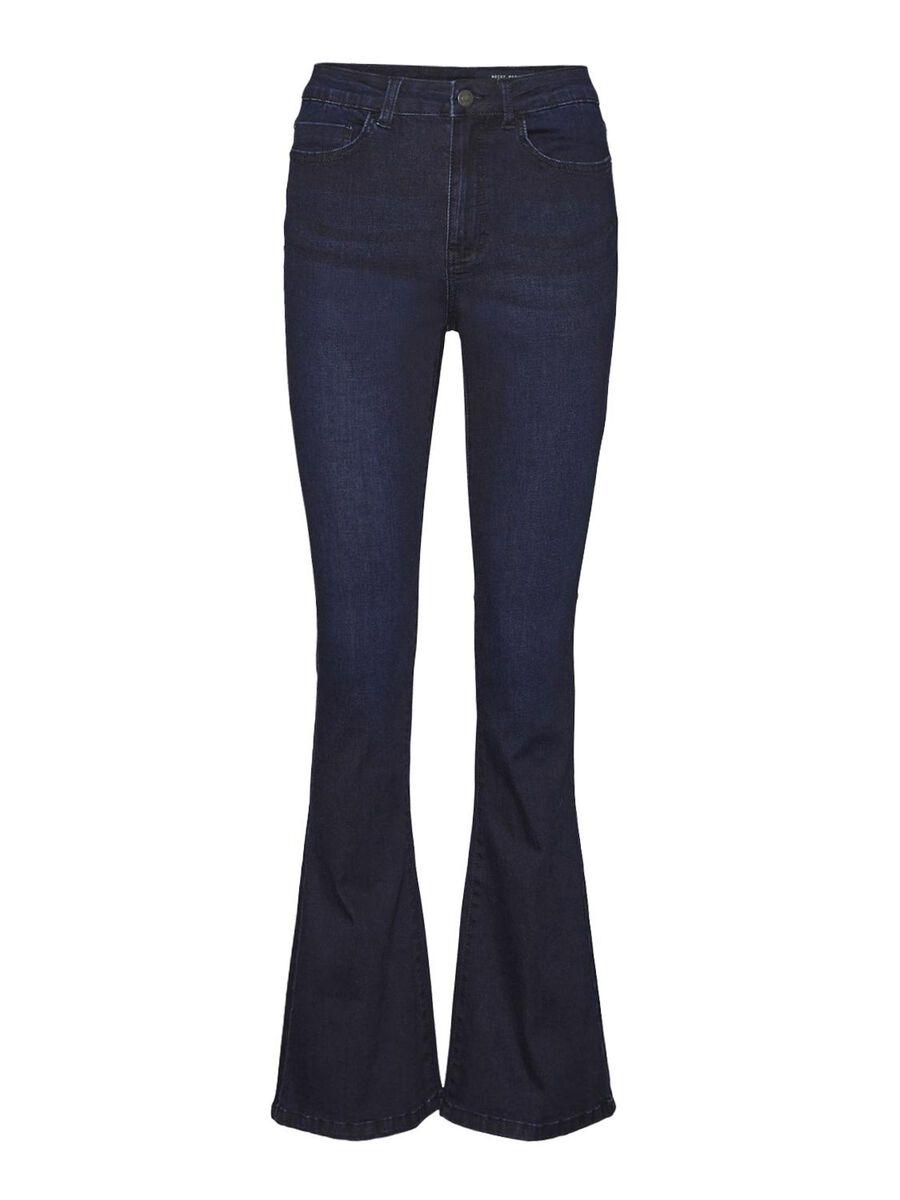 Noisy May NMSALLIE FLARED JEANS, Dark Blue Denim, highres - 27021552_DarkBlueDenim_001.jpg