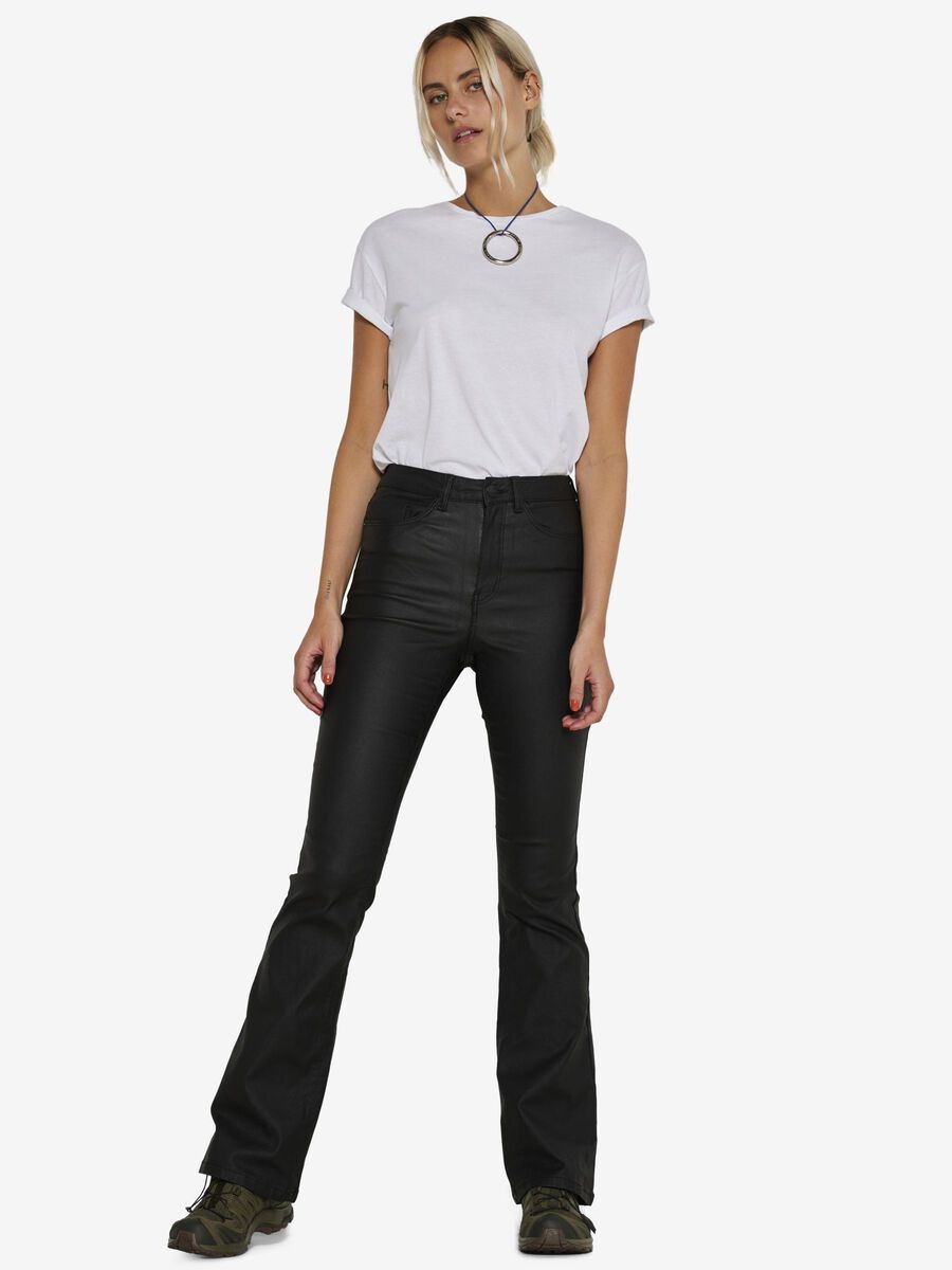 Noisy May NMSALLIE COATED TROUSERS, Black, highres - 27018425_Black_007.jpg