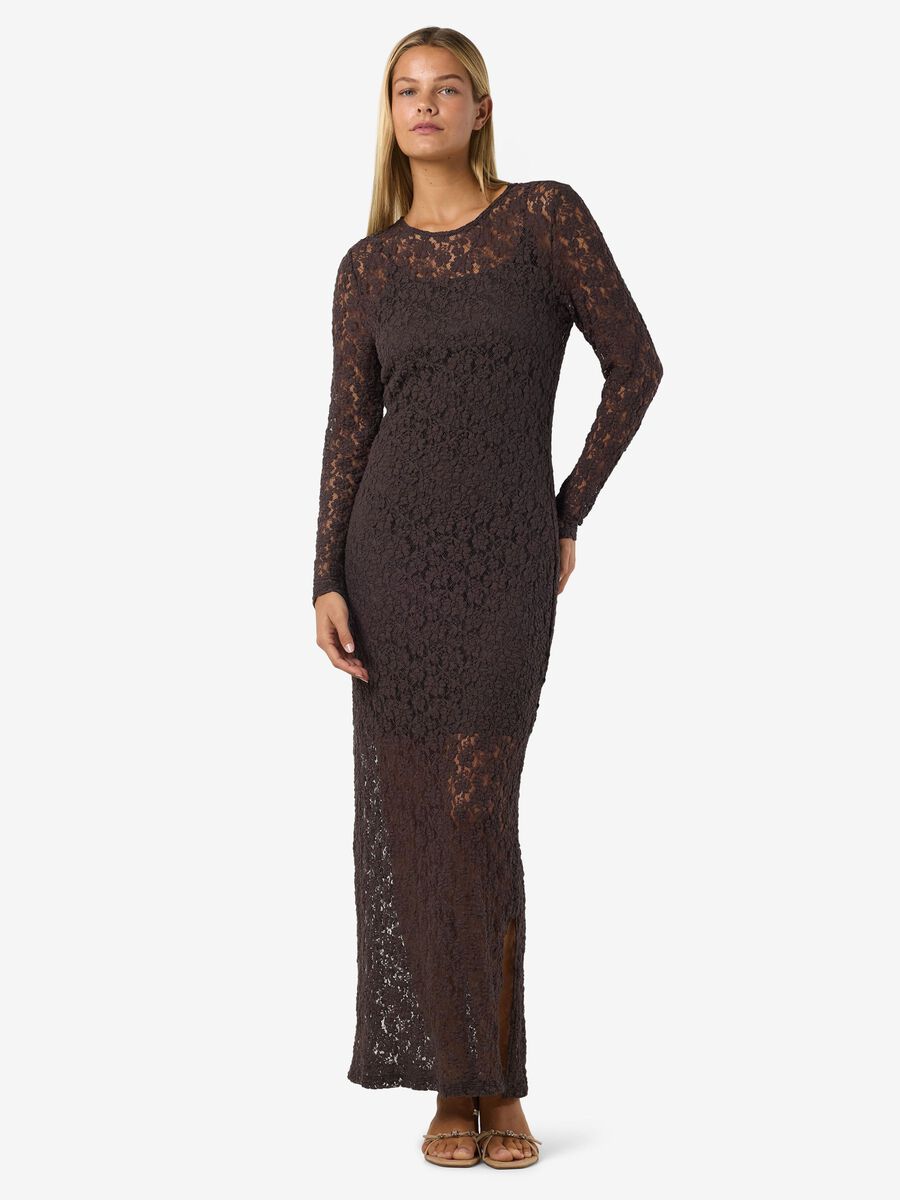 Product tile image - NMMIRIAM MAXI DRESS, Chocolate Brown | 27038281_ChocolateBrown