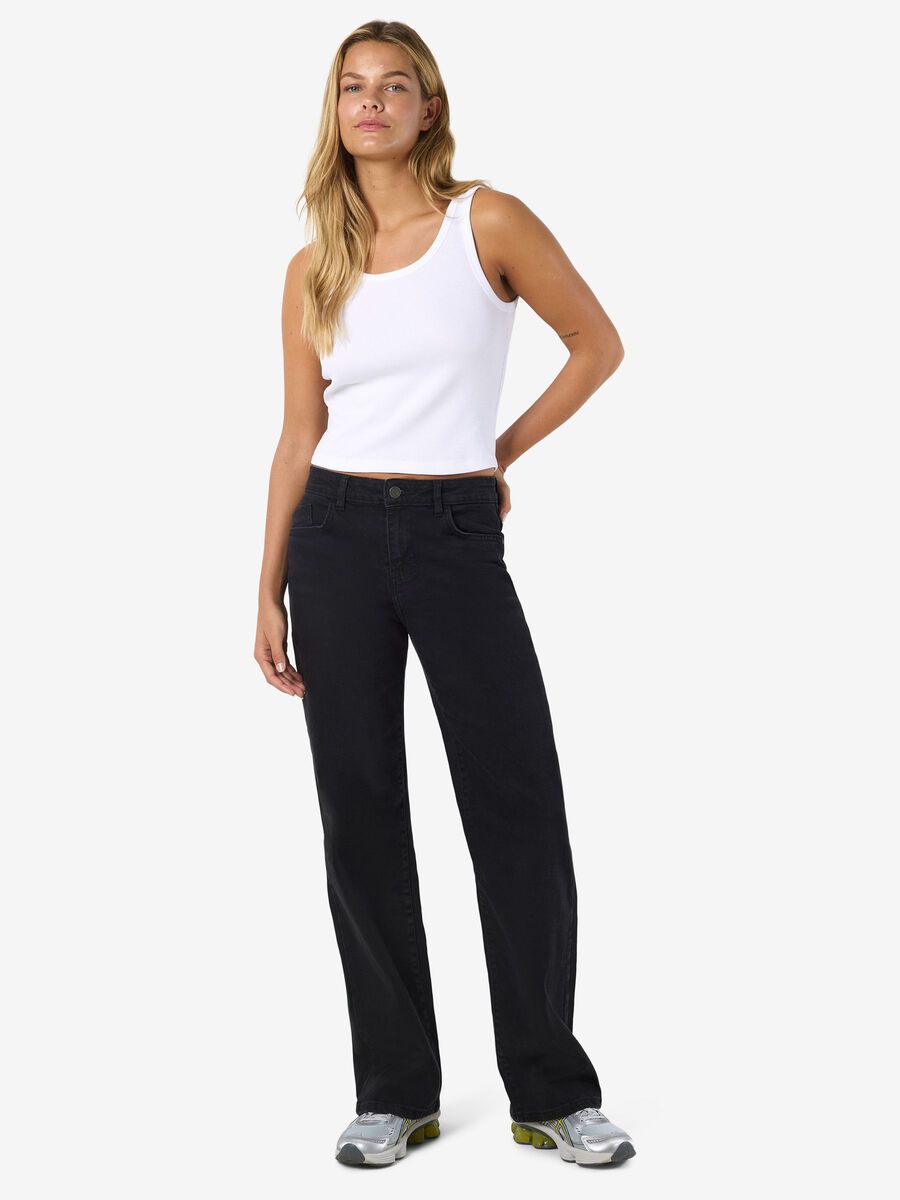 Product carousel image - NMYOLANDA STRAIGHT FIT JEANS, Black Denim | 2