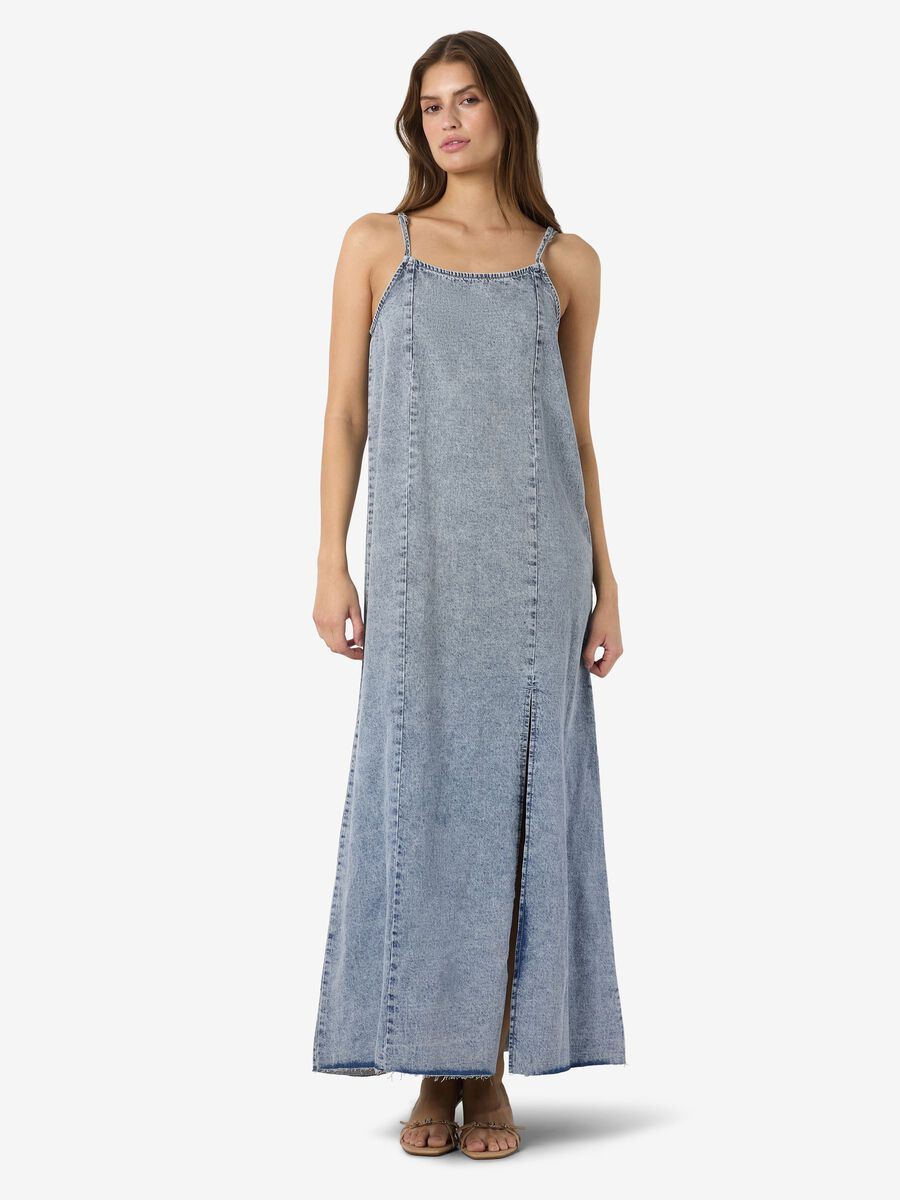 Product tile image - NMSIGNE MAXI JEANSKL&Auml;NNING, Light Blue Denim | 27037542_LightBlueDenim