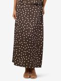 Product image thumbnail - SATIN MIDIROCK, Chocolate Brown | 1