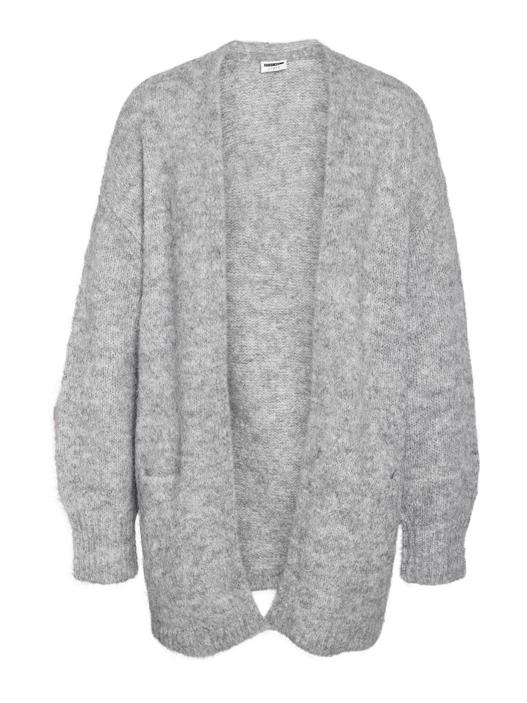 LONG KNITTED CARDIGAN Grey NOISY MAY