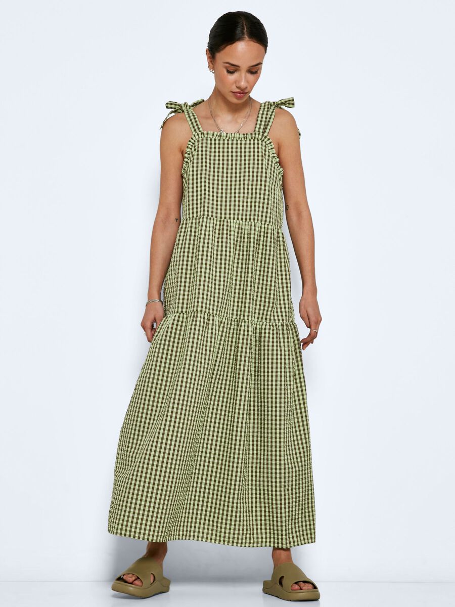 Noisy May CHEQUERED MAXI DRESS, Burnt Olive, highres - 27020652_BurntOlive_945232_007.jpg