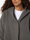Product image thumbnail - FLEECE COATIGAN, Charcoal Gray | 4