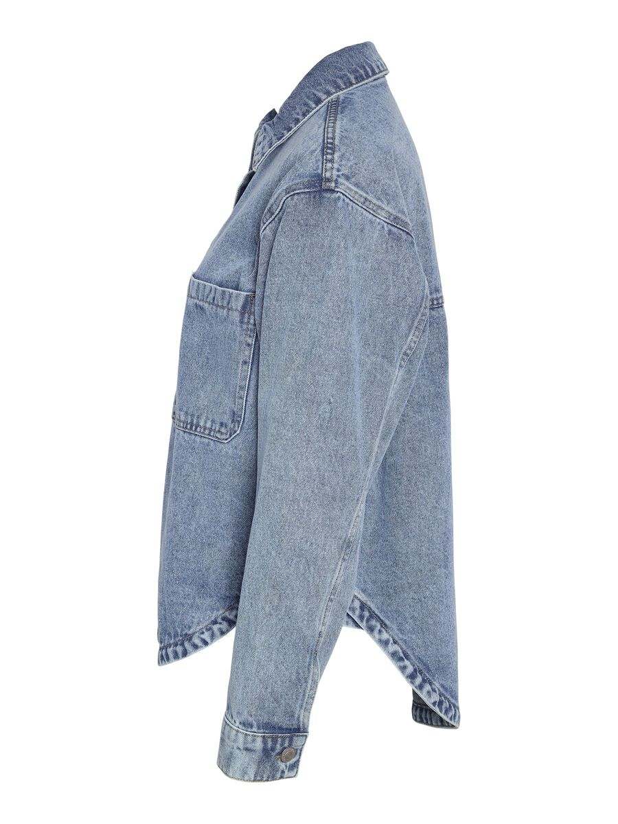 Carousel image 3 NMALVA DENIM SHACKET, Light Blue Denim